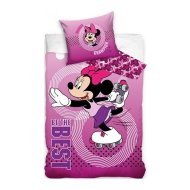 Carbotex Bavlnené posteľné obliečky Minnie Mouse na korčuliach 70 x 90 cm + 140 x 200 cm - cena, srovnání