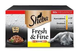 Sheba Kapsička Fresh&Fine hydinový výber 50x50g
