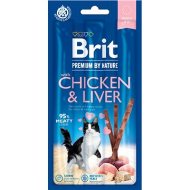 Brit Premium by Nature Cat Sticks with Chicken & Liver 3ks - cena, srovnání