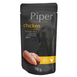Piper Dog Kapsička Platinum Kura a hnedá ryža 150g