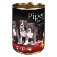 Piper Dog Konzerva Junior Hovädzie srdcia a mrkva 400g - cena, srovnání