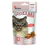 Akinu Pockets lososové vankúšiky pre mačky 40g - cena, srovnání
