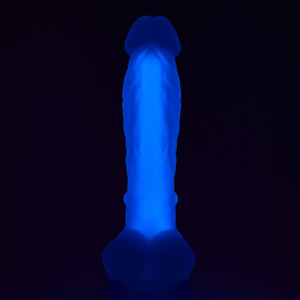 Dream Toys Radiant Soft Silicone Glow in the Dark Dildo Medium