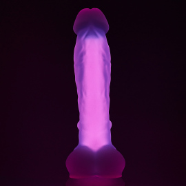 Dream Toys Radiant Soft Silicone Glow in the Dark Dildo Large