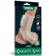 Lovetoy Vibrating Ridge Knights Ring with Scrotum Sleeve - cena, srovnání