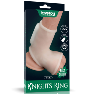 Lovetoy Vibrating Silk Knights Ring with Scrotum Sleeve - cena, srovnání