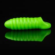 Ouch! Glow in the Dark Swirl Thick Stretchy Penis Sleeve - cena, srovnání