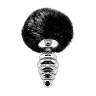 Alive Metal Anal Fluffly Twist Plug M - cena, srovnání