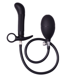 Rimba Latex Play Inflatable Anal Plug with Pump