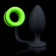 Ouch! Glow in the Dark Butt Plug with Cock Ring - cena, srovnání