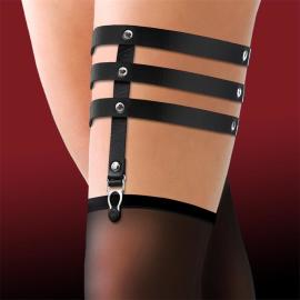 Cinderella Garter with 3 Straps Vegan Leather