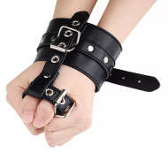 Kiotos Leather Single Handcuff & Thumb Lock - cena, srovnání