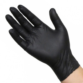 Rimba Black Ninja Latex Disposable Gloves