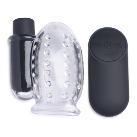 Trinity Vibes 28X Rechargeable Penis Head Teaser with Remote Control