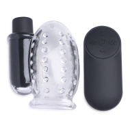 Trinity Vibes 28X Rechargeable Penis Head Teaser with Remote Control - cena, srovnání