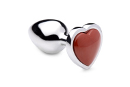 Booty Sparks Gemstones Red Jasper Heart Anal Plug Small - cena, srovnání