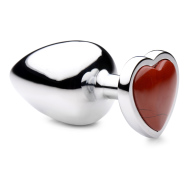 Booty Sparks Gemstones Red Jasper Heart Anal Plug Large - cena, srovnání