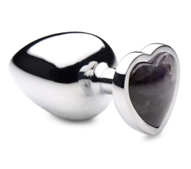 Booty Sparks Gemstones Amethyst Heart Anal Plug Large