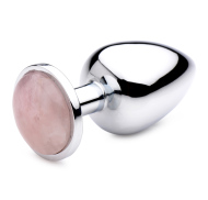 Booty Sparks Gemstones Rose Quartz Gem Anal Plug Large - cena, srovnání