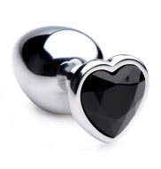 Booty Sparks Black Heart Gem Anal Plug Large - cena, srovnání