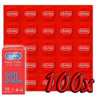 Durex Feel Thin XL 100ks - cena, srovnání