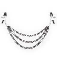 Ohmama Fetish Black Nipple Clamps with Multi Chains - cena, srovnání