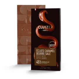 Michel Cluizel Lait Éclats Caramel Beurre Sale 45% 100g