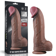 Lovetoy 13" Dual Layered Silicone Cock XXL - cena, srovnání