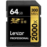 Lexar SDXC Professional 2000x UHS-II U3 64GB - cena, srovnání