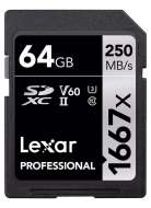 Lexar SDXC Professional 1667x UHS-II U3 64GB - cena, srovnání