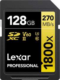 Lexar SDXC Professional 1800x UHS-II U3 128GB