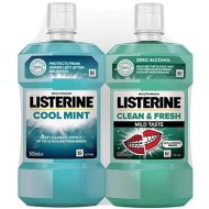 Johnson & Johnson Listerine CoolMint + Clean & Fresh 2x500ml - cena, srovnání