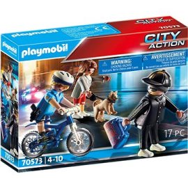 Playmobil 70573 Policajný bicykel: Prenasledovanie vreckára