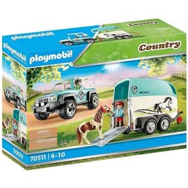 Playmobil 70511 Auto s prívesom na poníky