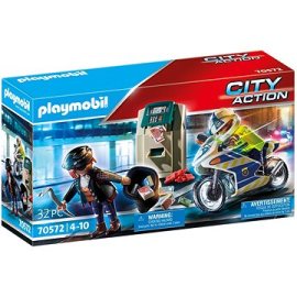 Playmobil 70572 Policajná motorka: Prenasledovanie lupiča