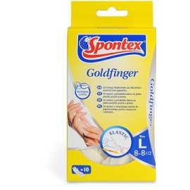 Spontex Goldfinger latexové rukavice 10ks