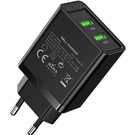 Vention 2-Port USB (A+A) Wall Charger 18W
