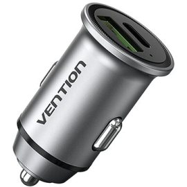 Vention Two-Port USB A+C (18W/20W) Car Charger