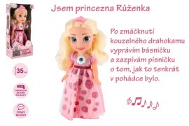 Teddies Bábika princezná Ruženka česky hovoriaca