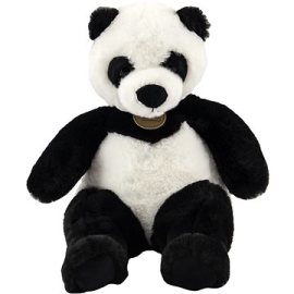 Teddies Panda sediaca plyš