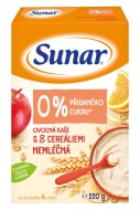 Hero Sunar Nemliečna ovocná kaša s 8 obilninami 220g - cena, srovnání