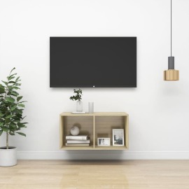 vidaXL Nástenná skrinka farba dubu sonoma 37x37x72 cm drevotrieska