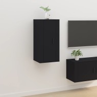 vidaXL Nástenná TV skrinka čierna 40x34,5x80 cm - cena, srovnání