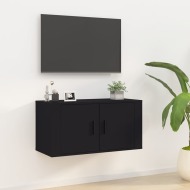 vidaXL Nástenná TV skrinka čierna 80x34,5x40 cm - cena, srovnání