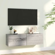 vidaXL Nástenná TV skrinka sivá sonoma 100x30x30 cm spracované drevo - cena, srovnání