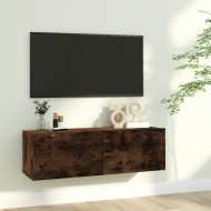 vidaXL Nástenná TV skrinka údený dub 100x30x30 cm spracované drevo - cena, srovnání