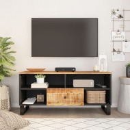 vidaXL TV skrinka 100x33x46 cm masívny mangovník a spracované drevo - cena, srovnání