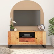 vidaXL TV skrinka 105x33,5x46 cm masívna akácia a spracované drevo - cena, srovnání