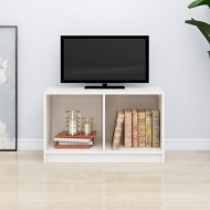 vidaXL TV skrinka biela 70x33x42 cm masívne borovicové drevo - cena, srovnání