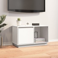 vidaXL TV skrinka biela 74x35x44 cm masívna borovica - cena, srovnání